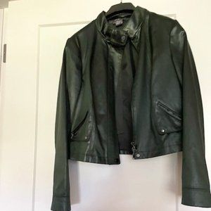 Green Carlisle Soft Faux Leather Jacket